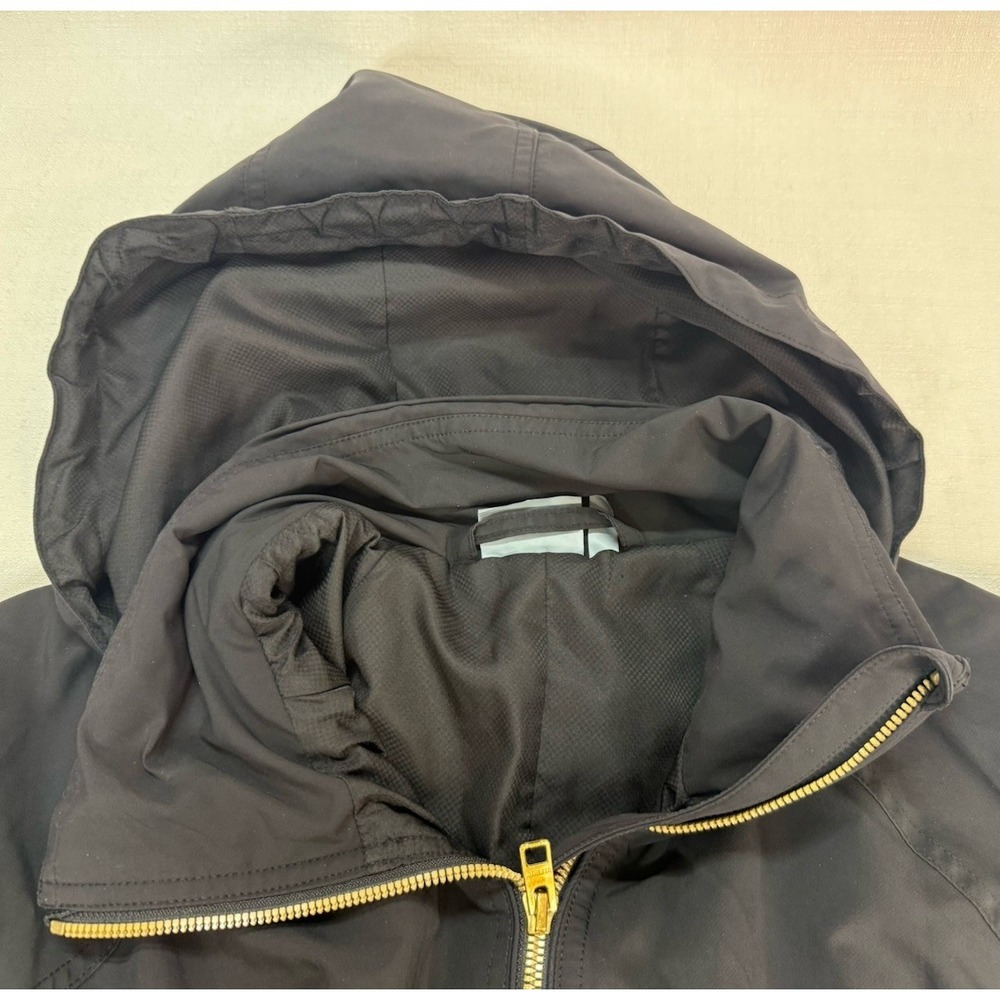 Athleta Size Small Hooded Black Rain Jacket / Windbreaker - Picture 9 of 12